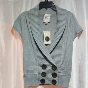 NWT PINK Rose Grey sweater top